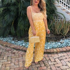 Revolve Smocked Jumpsuit